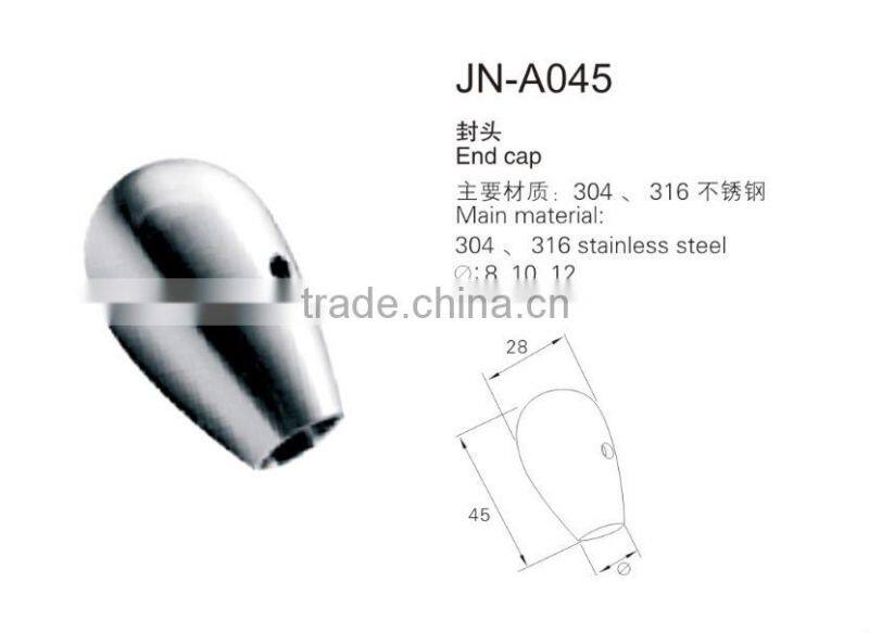 stainless steel end cover for railing