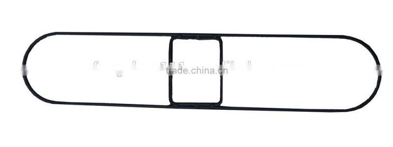 aluminum mop handle with iron clip, painting flat frame