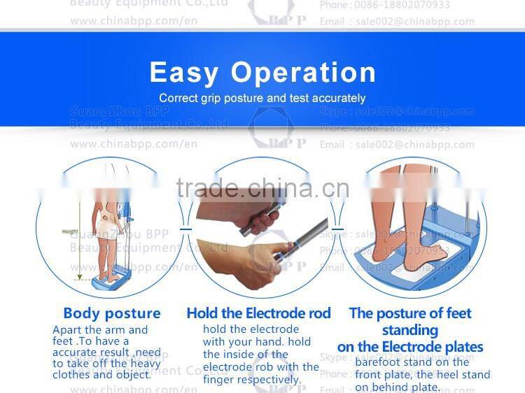 The portable body composition analyzer with the advanced technology