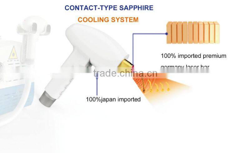 Beauty salon use portable diode hair removal machine with CE approved