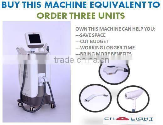 NEW technology High power hair removal e-light ipl rf nd yag laser multifunction machine