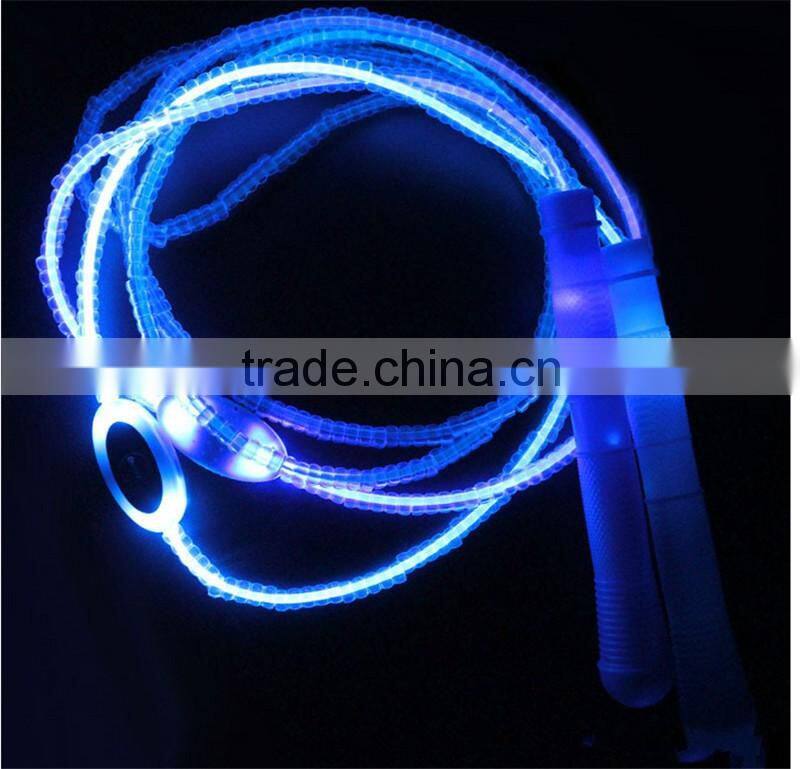 Multi color led flashing jump rope Light up jump rope Glowing skipping rope