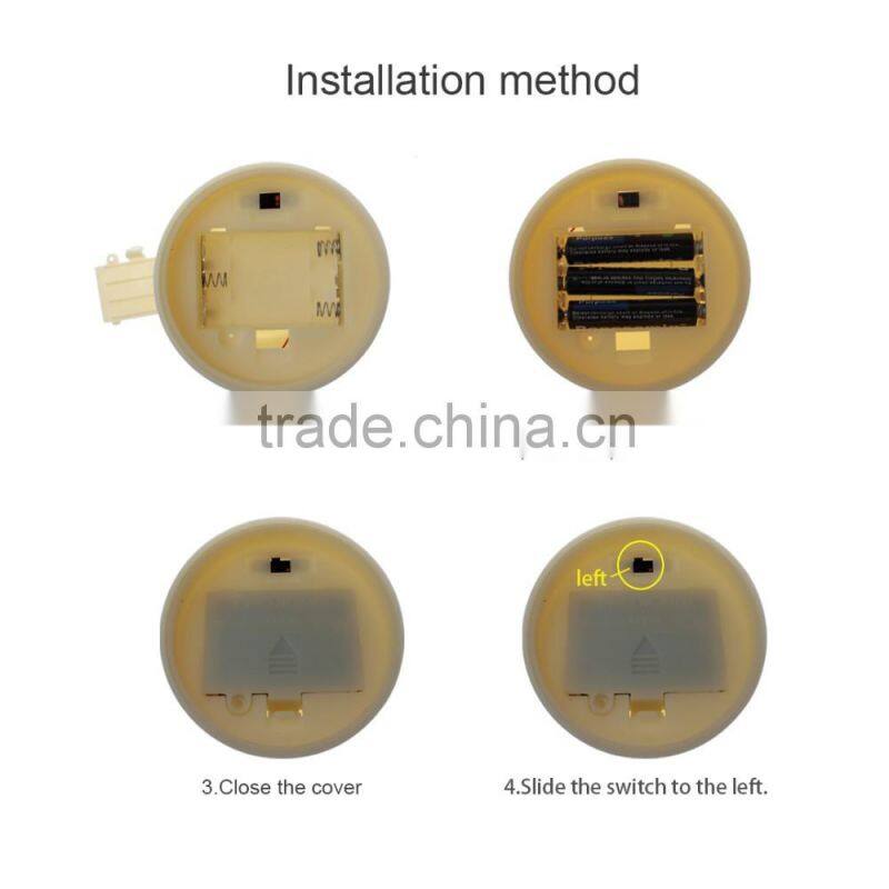 Christams battery multicolor remote control led luminara candle light for home decoration