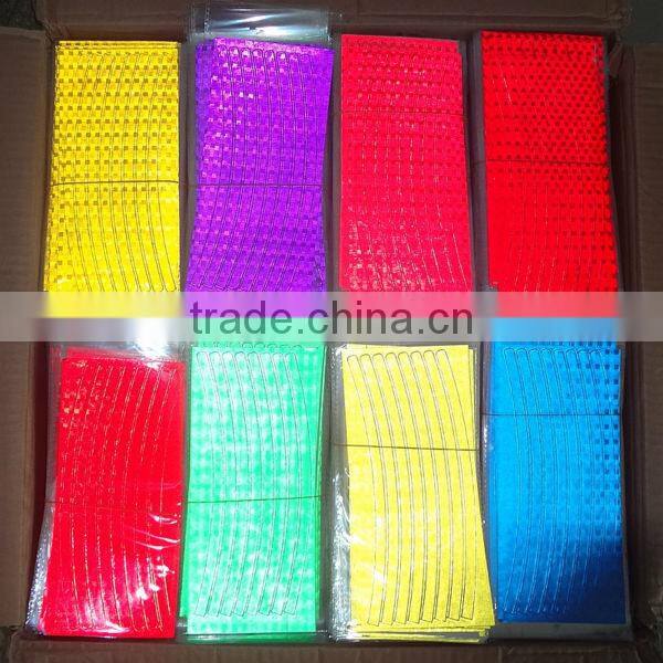 2014 new design DIY reflective bike and bicycle wheel sticker