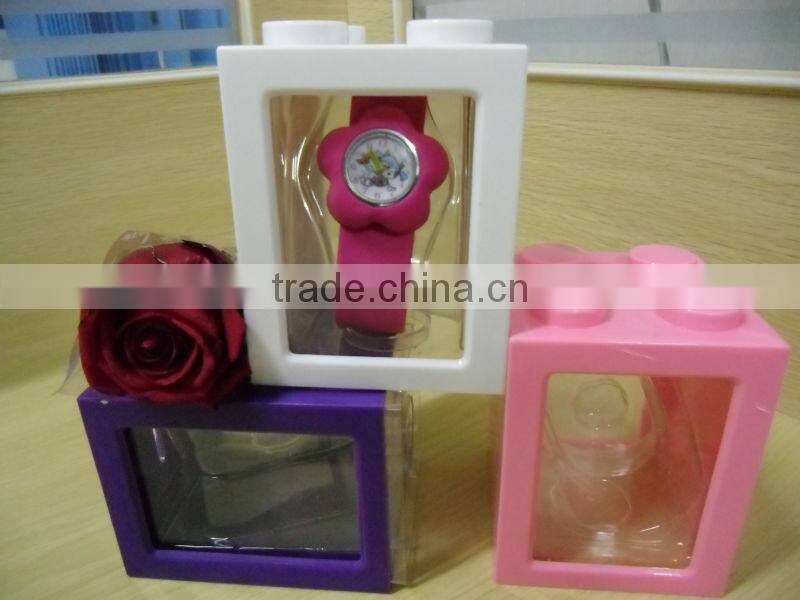 plastic clear watcho box display custom watch box wholesale