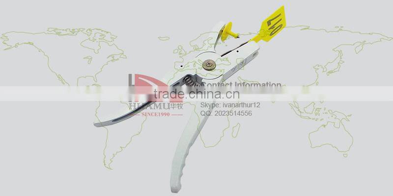 sheep ear tag plier 245 mm white ear tag applier