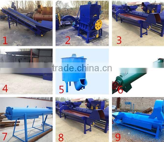pet plastic bottle flakes crushing washing drying recycling line