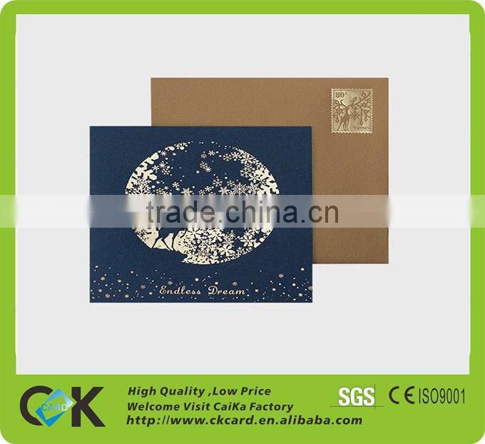 a4 size christmas card printing 310g art paper