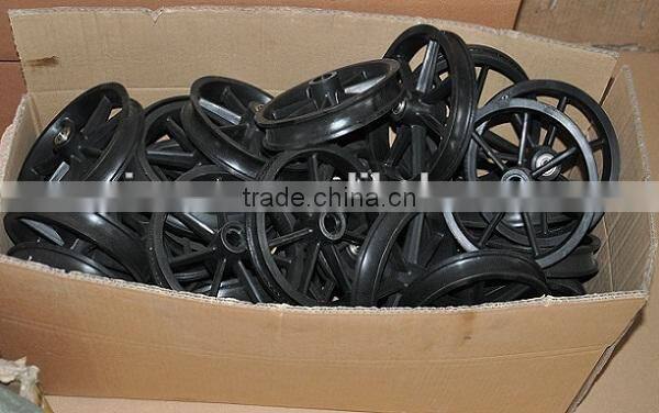 190mm small PU plastic front caster wheel