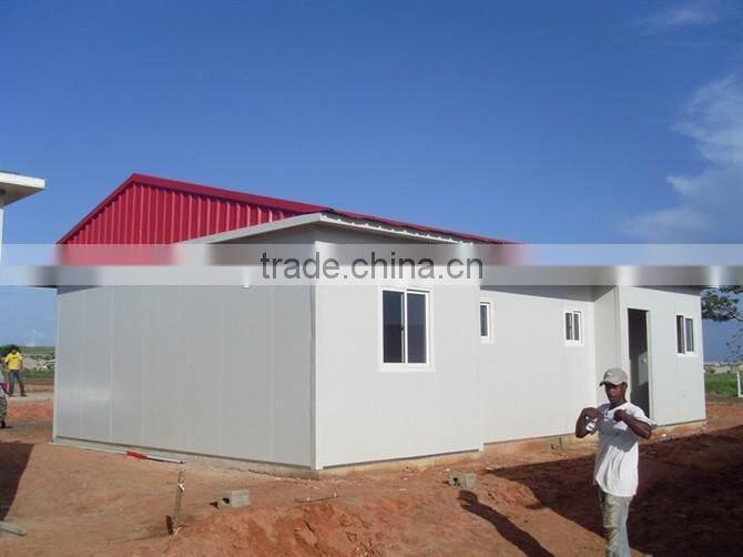 china prefab houses Sandwich panel workshop steel building for school in Haiti