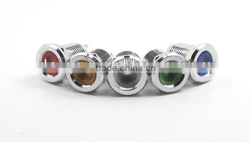 12mm metal indicator 220v pilot lamp GQ12C-D