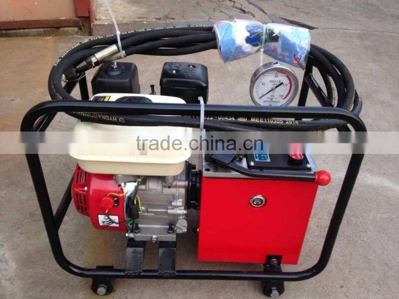 Super high pressure double speed gasoline/petrol hydraulic pump station