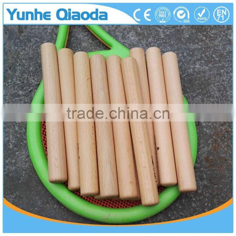 Custom wooden toy musical instrument knock bar Rhythm bar for drums