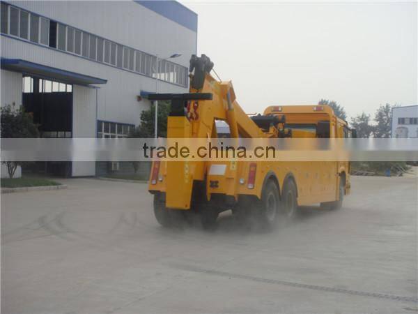 best quality HOWO 6X4 lifting and towing wrecker truck