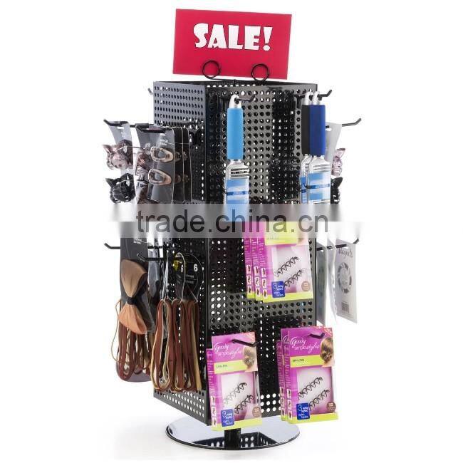 Black Magnetic Counter Pegboard Spinner Rack