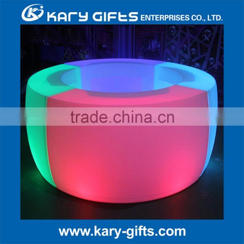 Rechargeable Plastic Round LED Bar Counter KFT-160106