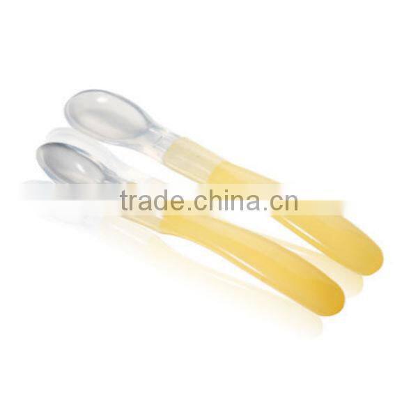 New BPA FREE Safety Nontoxic Food Grade Liquid Silicone Baby Spoon