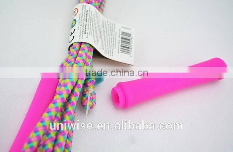 UIC-JR20 children jump ropes, plastic woven rope skipping