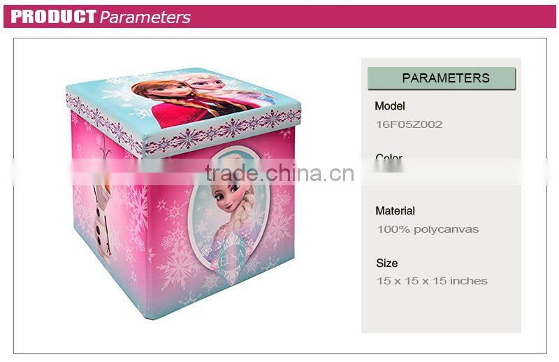 Disney Audited Factory Disney Foldable Storage Ottoman, Frozen