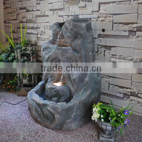 Garden LED water fountain, LED water fountain, resin LED water fountain