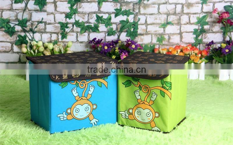 N497 Household Non Woven Box Foldable Storage Box Retro Chinese Pattern Home Storage Organization