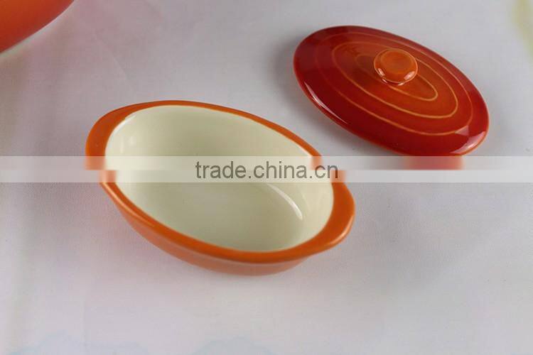 China factory supplier custom design cookware ceramic casserole set