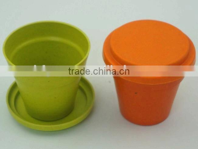 bamboo fiber indoor cheap flower pots