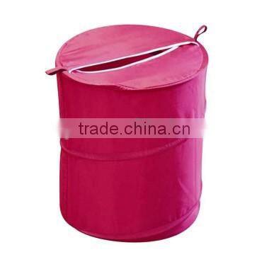2015 Novelty Non-Woven Polyester Foldable Household Pop Up Clothes Laundry Hamper Storage Bin