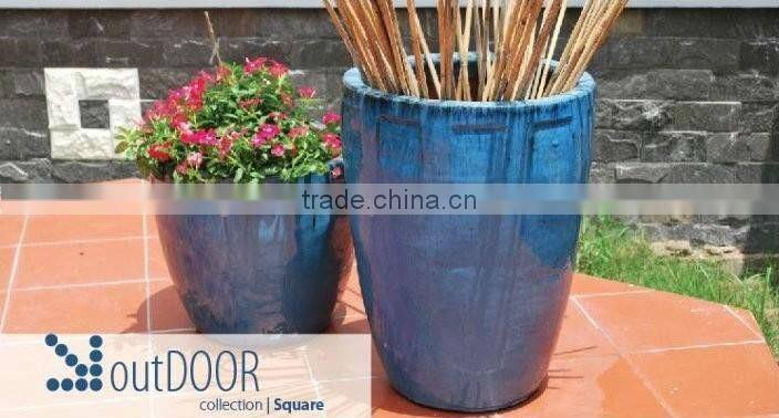 New Copper red ceramic flower pot