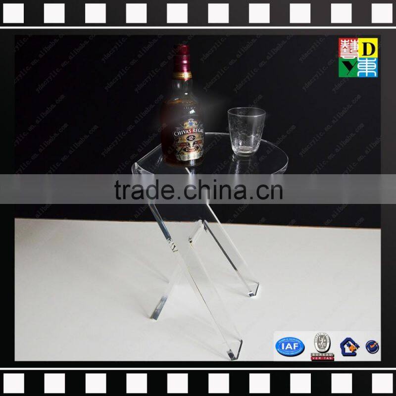 Wholesale antique design acrylic,plexi,PMMA samll laptop table/portable stand table for laptop