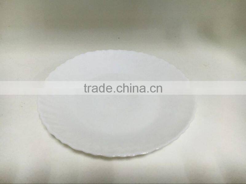 New opal tableware cheap white china plate