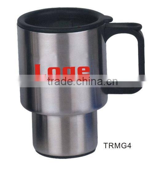 Stainless Steel - Hot or Cold Drink Tumbler - Double Wall with Lid