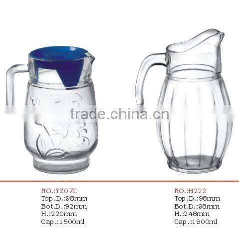 Hotel or home glass ice bucket