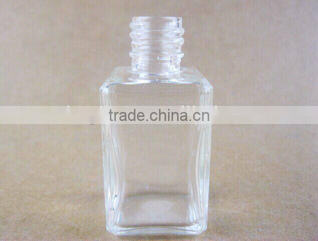 clear color square glass jar