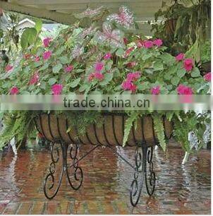 wrought iron garden planter