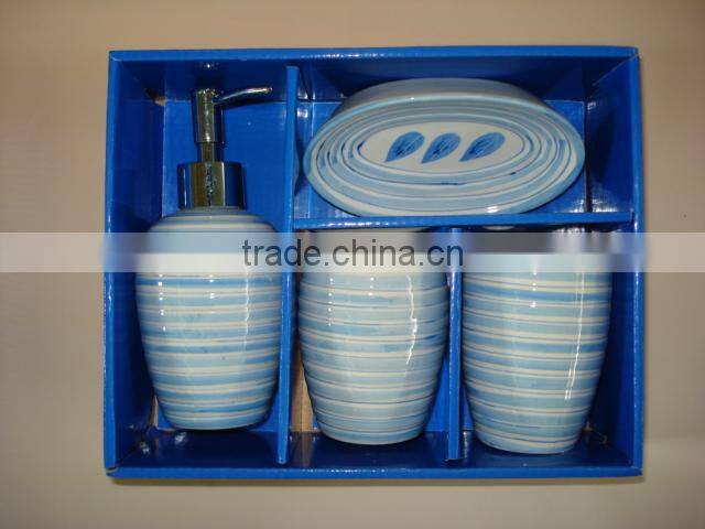 ceramic bathroom set hand painting