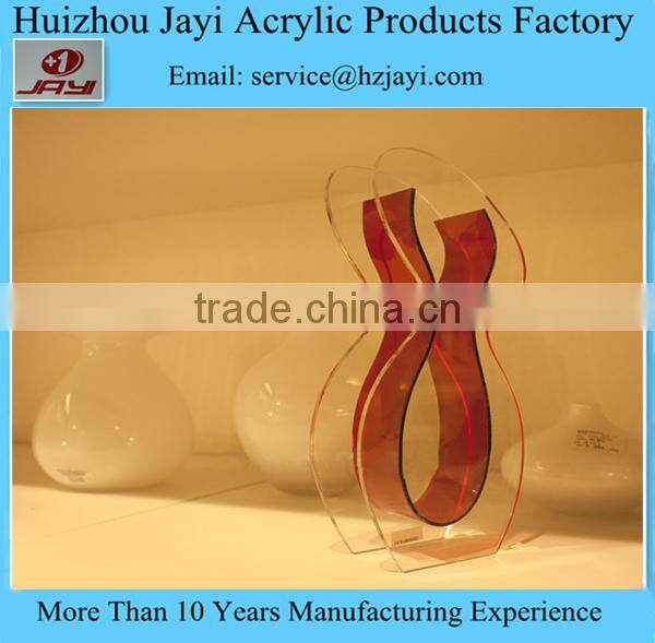 Factory wholesale acrylic different types of flower vase shapes