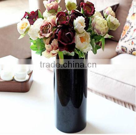 black vases