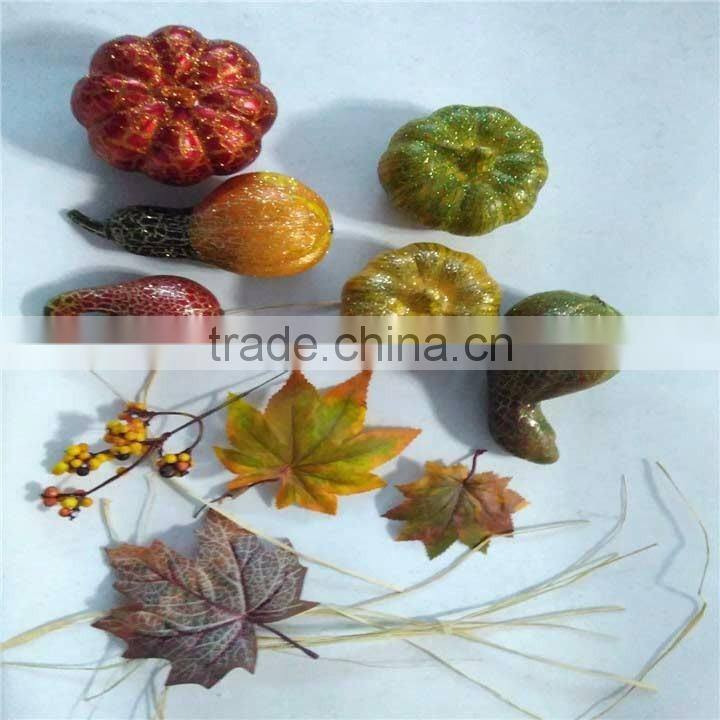 High quality small crafts artificial pumpkins to decorate for event decor