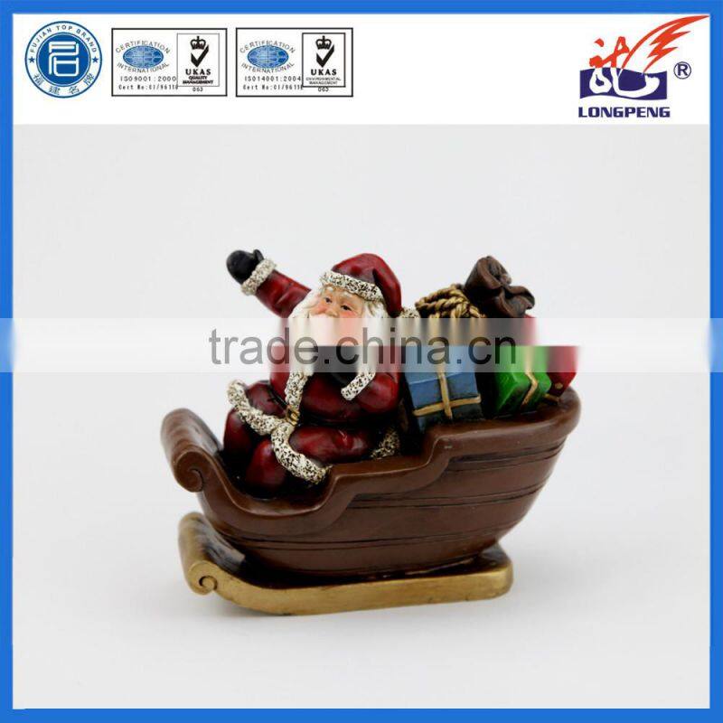 Resin Santa with Gifts Ornament for home decoration XMAS resin Gifts