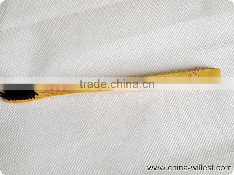 thin bamboo toothbrush, toothbrush with bamboo handle