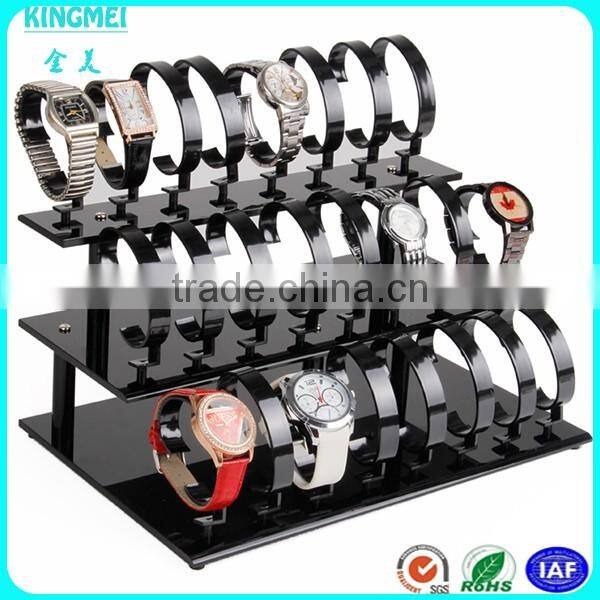 2015 New Design Acrylic Pocket Wrist Watch Display Stand