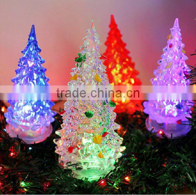 craft plastic acrylic new popular christmas tree led lighting decoration