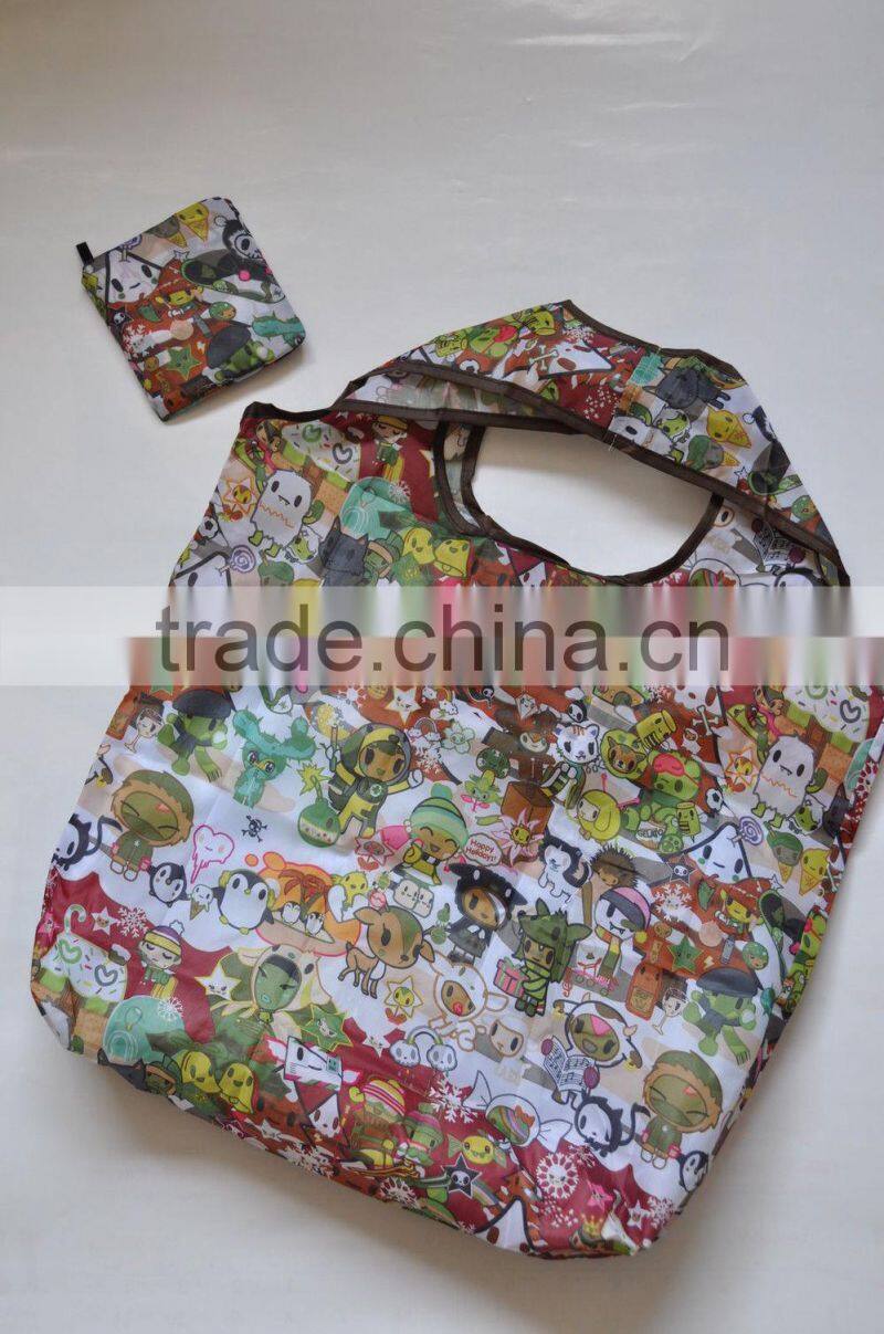 Eco Reusable Foldable Shopping Tote Bag cute Cartoon shopping Bags
