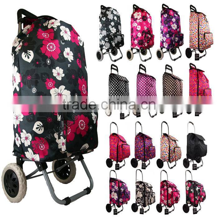 Zebra Pattern 20 Wheeled Rolling Shopping Tote Bag with Retractable Handle