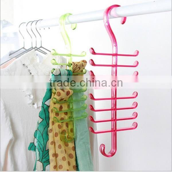 cheap new design plastic hanger/custom cheap plastic hanger for scarf/custom cheap hanger manufacturer