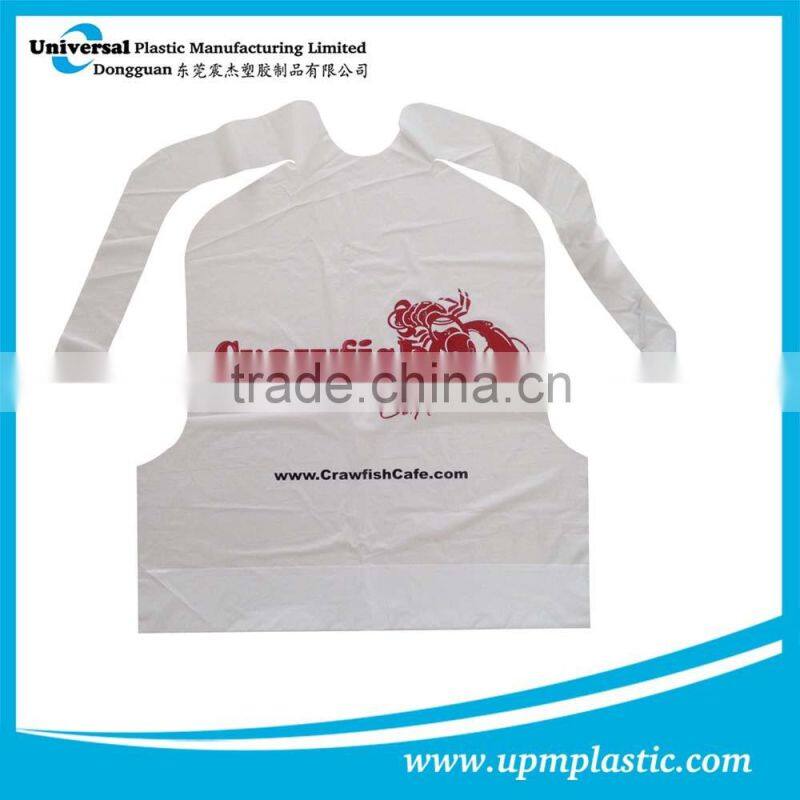 One time used Disposable plastic LDPE adult apron bibs