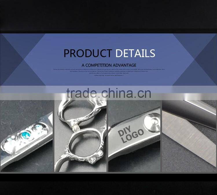 2017 Newest design barber scissors Japanese 440C steel Hair scissors