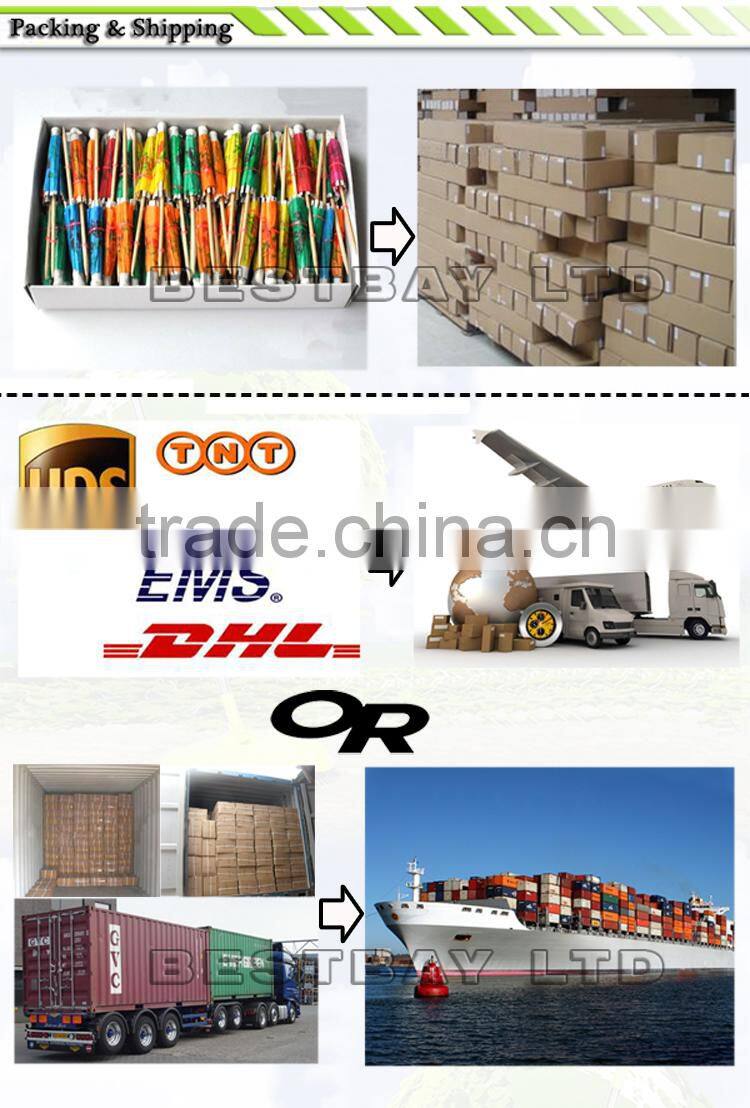 2015 Christmas promotion pretty parasol decorative picks