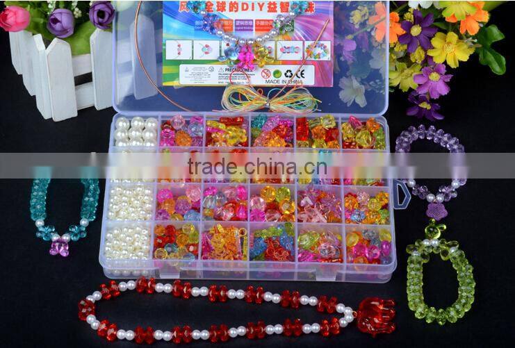 Creative Preschool Children handmade diy toy loose beads beaded toy 10 divisions selling educational toys hands Ability